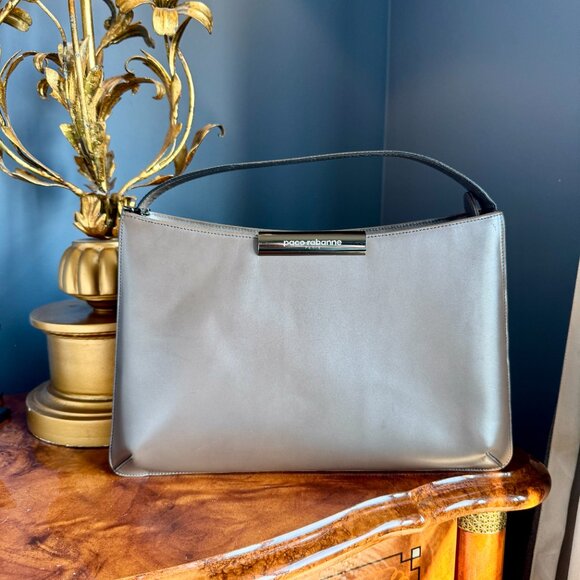 Vintage Early 00s Y2K Paco Rabanne Grey Adjustable Shoulder Bag - Picture 4 of 16